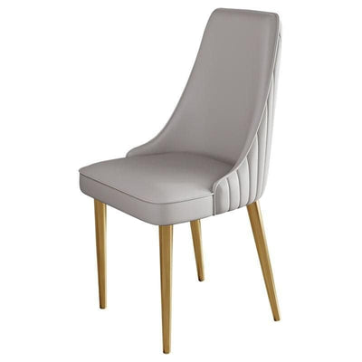 Elegant Modern Dining Chair with Gold Legs - Luxury Synthetic Leather Seating for Home and Events - mississippihippieco Elegant Modern Dining Chair with Gold Legs - Luxury Synthetic Leather Seating for Home and Events