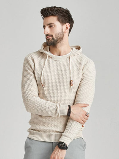 Elevate Your Comfort Game with Our Sweater-Style Hooded Collection Khaki / S