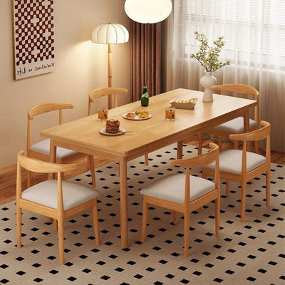 Elevate Your Dining Space: Luxury Modern Minimalist Wooden Dining Table 140x60x75cm
