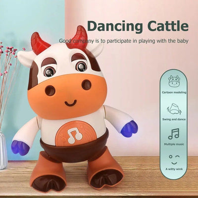 🐮 Fun and Lively: Musical Dancing Cow Toy with Colorful Lights! Cow