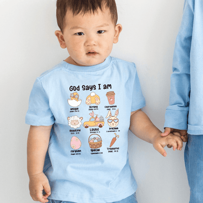 God Says I AM Easter Youth & Toddler Graphic Tee Youth Graphic Tee