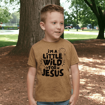 I'm A Little Wild For Jesus Youth & Toddler Tee Youth Graphic Tee 2T / Reptile
