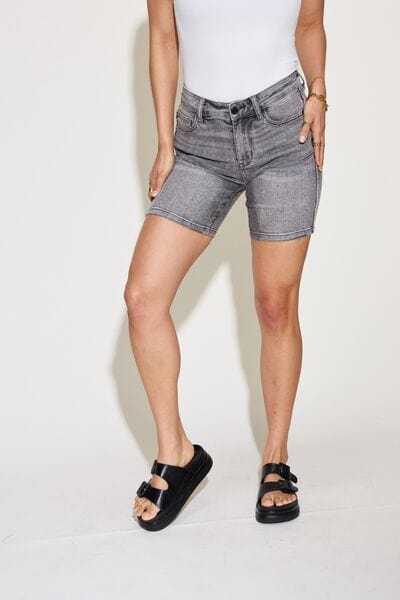 👖 Vintage Charm Judy Blue High Waist Washed Denim Shorts | Elevate Your Summer Style 👖 - mississippihippieco 👖 Vintage Charm Judy Blue High Waist Washed Denim Shorts | Elevate Your Summer Style 👖