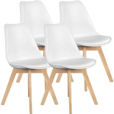 Mid-Century Modern Dining Chairs Set of 2, Armless Solid Wood Minimalist Chairs for Home - mississippihippieco Mid-Century Modern Dining Chairs Set of 2, Armless Solid Wood Minimalist Chairs for Home