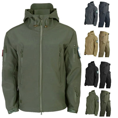 Ready for Action: Thermal Tactical Outdoor Jacket and Pants Set – Windproof, Waterproof & Quick-Dry