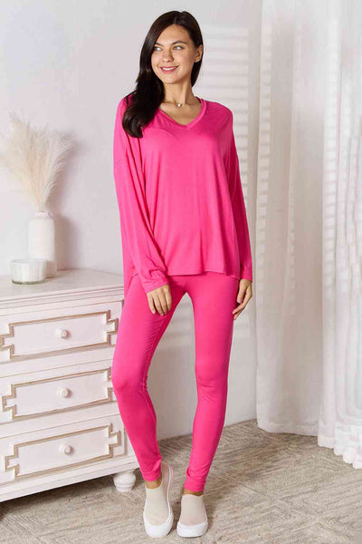 🌟 RELAXED ELEGANCE: BASIC BAE - WOMEN'S ATHLEISURE RAYON LONG SLEEVE TOP AND PANTS LOUNGE SET ✨ - mississippihippieco 🌟 RELAXED ELEGANCE: BASIC BAE - WOMEN'S ATHLEISURE RAYON LONG SLEEVE TOP AND PANTS LOUNGE SET ✨