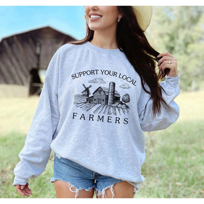 Support Your Local Farmers Tee/Sweatshirt - Eco-Friendly Fashion | Mississippi Hippie Co