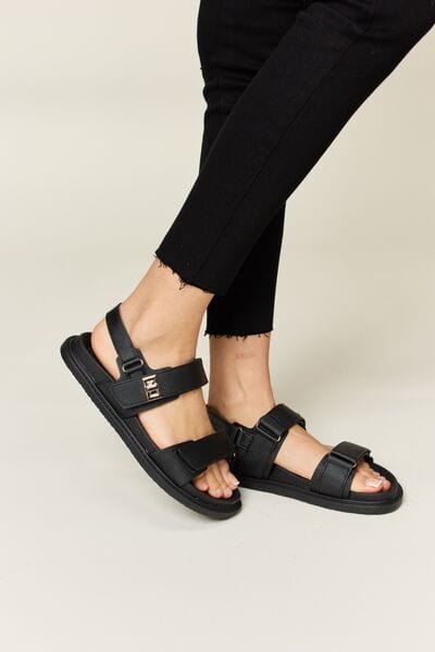Summer Chic: Women's WILD DIVA Velcro Double Strap Slingback Sandals - mississippihippieco Summer Chic: Women's WILD DIVA Velcro Double Strap Slingback Sandals