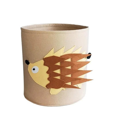 🐾 Adorable Storage: Cute Cotton Animal Storage Basket - Perfect for Kids' Toys and Clothes! Hedgehog / 30x30 cm
