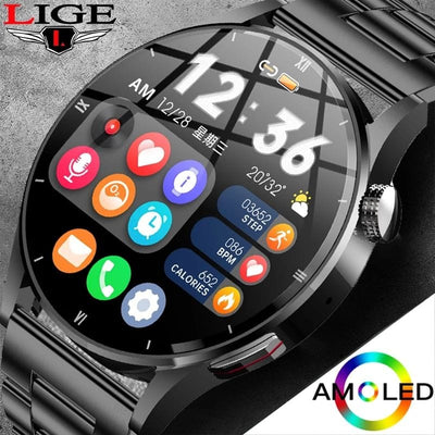 AMOLED HD Rival Smart Watch with AI Voice & Body Temperature Detection - mississippihippieco AMOLED HD Rival Smart Watch with AI Voice & Body Temperature Detection
