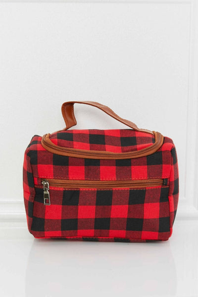Chic and Functional: Plaid or Leopard Print Makeup Bag with Strap – Elevate Your Beauty Routine in Style - mississippihippieco Chic and Functional: Plaid or Leopard Print Makeup Bag with Strap – Elevate Your Beauty Routine in Style