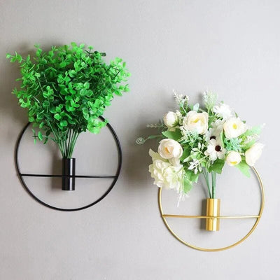 Chic Bloom: Metal Wall Mounted Vase - Stylishly Display Your Florals with Modern Elegance - mississippihippieco Chic Bloom: Metal Wall Mounted Vase - Stylishly Display Your Florals with Modern Elegance