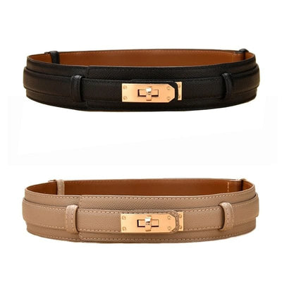 Chic Geometric Leather Waist Belt for Women - mississippihippieco Chic Geometric Leather Waist Belt for Women