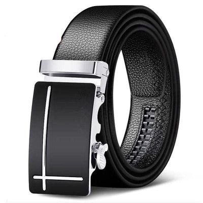 High-Quality Automatic Buckle Leather Belt for Men - Versatile and Stylish
