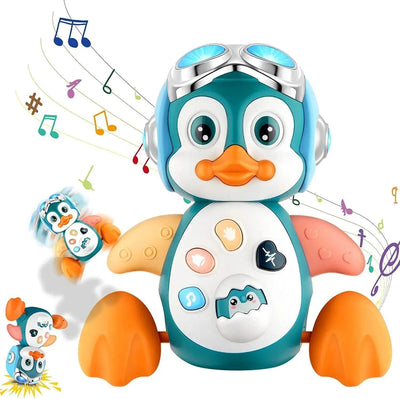 Musical Penguin Baby Crawling Toy - mississippihippieco Musical Penguin Baby Crawling Toy