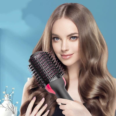 One-Step Ionic Hair Dryer Brush: Styler, Volumizer, Straightener & Curler in One