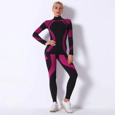 ❄️ Stay Active in Style: Women's Thermal Fitness & Ski Underwear Set - Embrace Warmth and Comfort for Your Active Lifestyle!